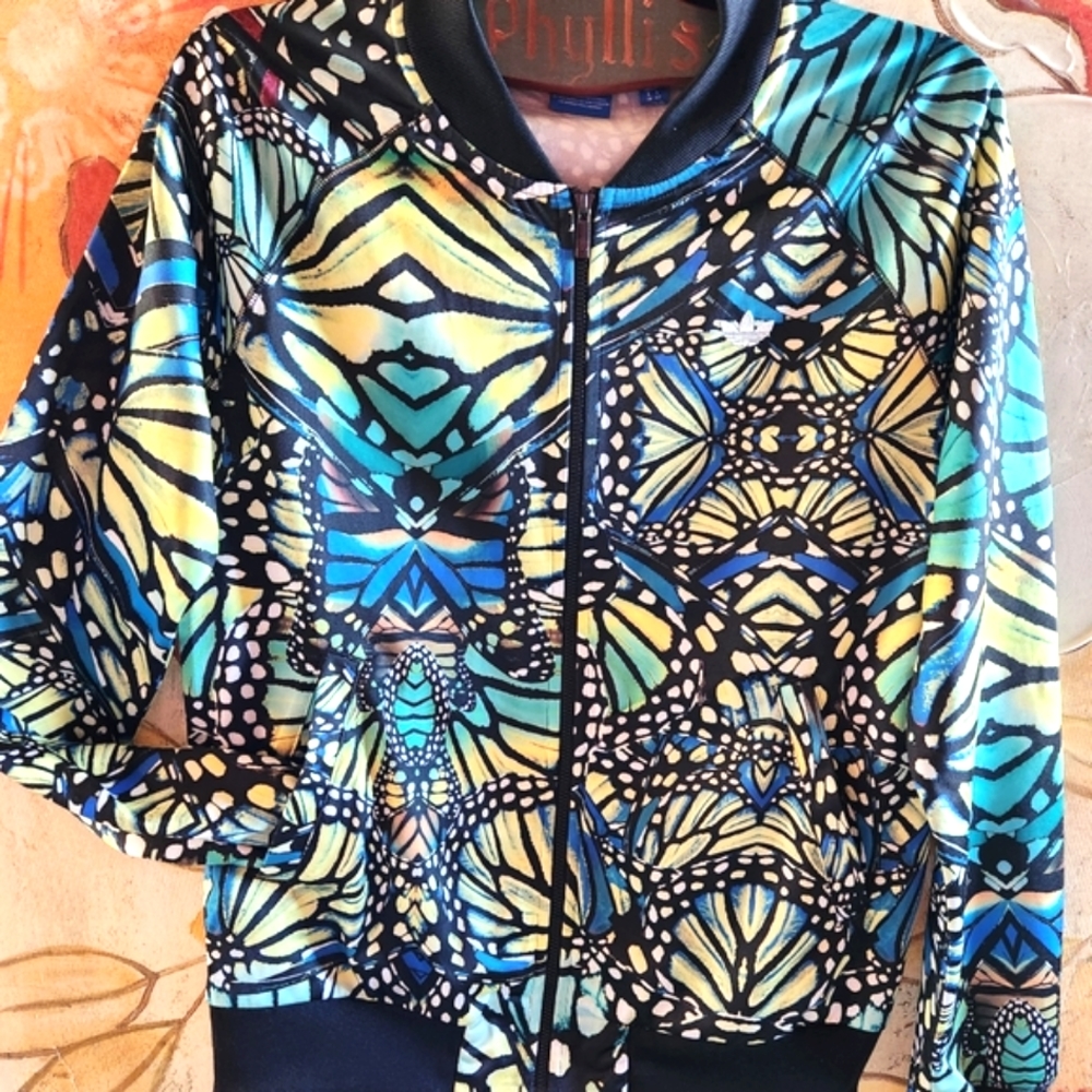 ADIDAS Farm RIO 2014 Butterfly Monarch Zip Track Jacket Chaqueta Firebird TT - Picture 6 of 16